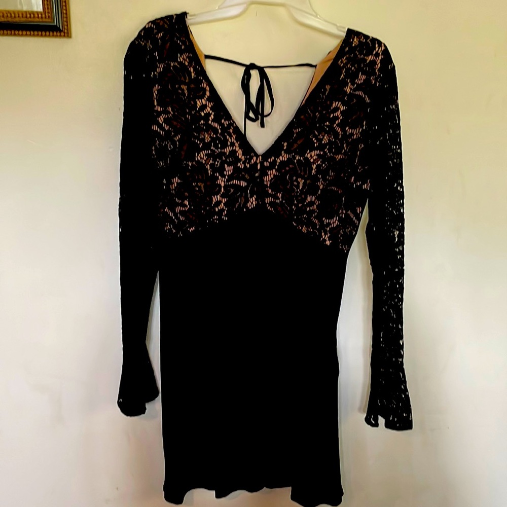 Black sexy mini dress